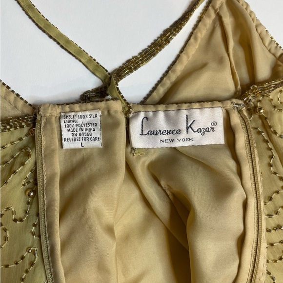 HOST PICK 🌟 Vintage 1960s Laurence Kazar Yellow Silk Beaded Floor-Length Gown 🌟 - Picture 7 of 16